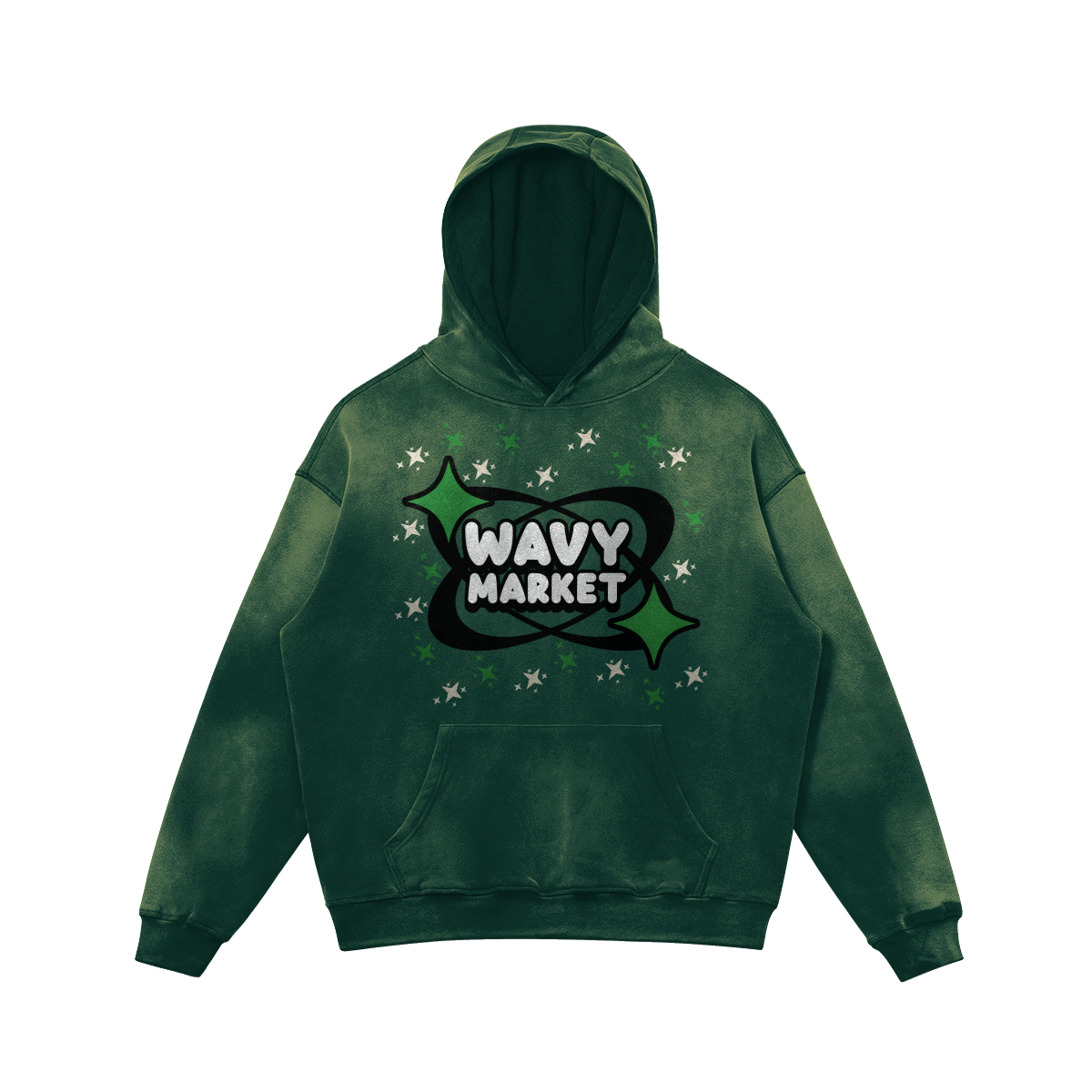 Forest Green Star Hoodie